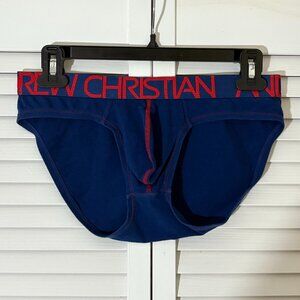 Andrew Christian Brief -- Navy/Red